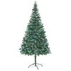 vidaXL Sapin de No&euml;l artificiel avec 300 LED Vert 210 cm PVC et Acier