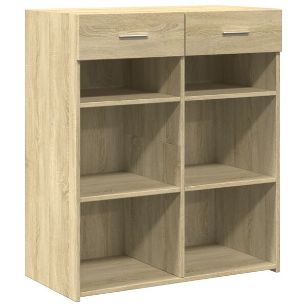 vidaXL Buffet chêne sonoma 80x42,5x93 cm bois d'ingénierie