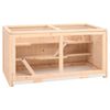 vidaXL Cage pour hamster 89,5 x 45 x 45 cm en bois massif de sapin