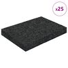 vidaXL Tapis de patio en granulat de caoutchouc Noir 6 x 9 x 1 cm