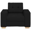 vidaXL Fauteuil Noir 60 cm Tissu