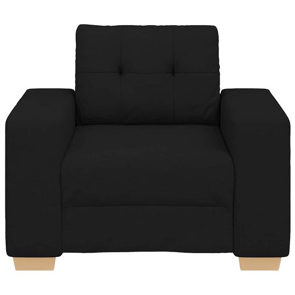 vidaXL Fauteuil Noir 60 cm Tissu