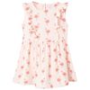 Robe pour enfants &agrave; volants rose p&acirc;le 116