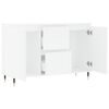 vidaXL Buffet blanc 101,5x35x70 cm bois d'ing&eacute;nierie