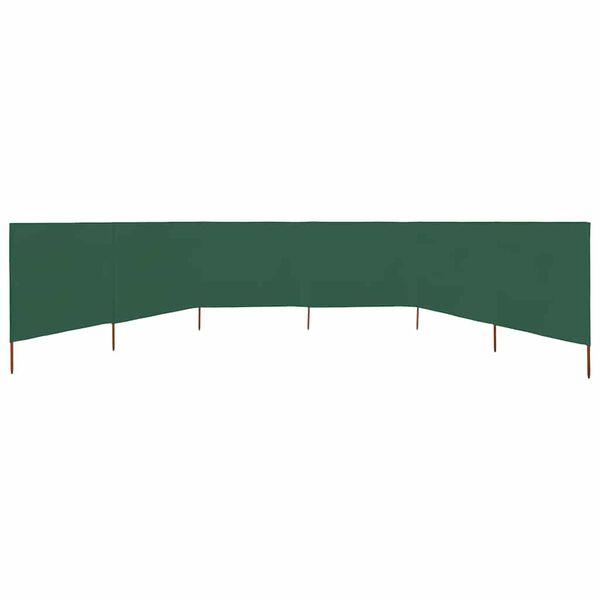 vidaXL Paravent 6 panneaux Tissu 800 x 80 cm Vert