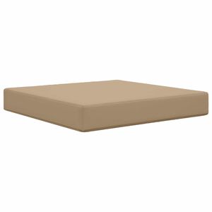 vidaXL Coussin de canap&eacute; d'ext&eacute;rieur Polyester Taupe 60 x 60 cm