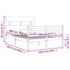 vidaXL Cadre de lit sans matelas 120x200 cm bois massif