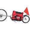 vidaXL Remorque de vélo à une roue avec sac de rangement