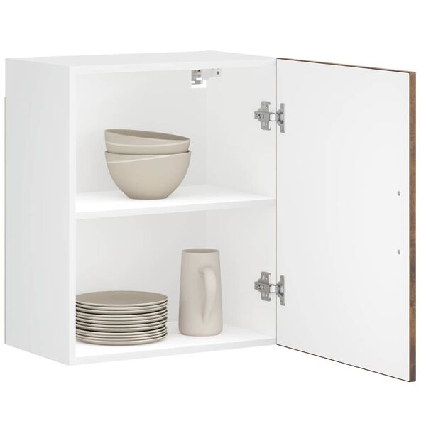 vidaXL Armoires murales de cuisine 2 pcs Porto ch&ecirc;ne fum&eacute;