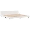 vidaXL Cadre de lit sans matelas blanc 200x200 cm bois massif de pin