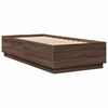 vidaXL Cadre de lit sans matelas ch&ecirc;ne marron 100x200 cm