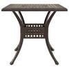 vidaXL Ensemble de tables de jardin 3 pcs Bronze Aluminium coul&eacute;