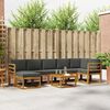 vidaXL Ensemble de canap&eacute;s d'ext&eacute;rieur 8 pcs Naturel et Anthracite