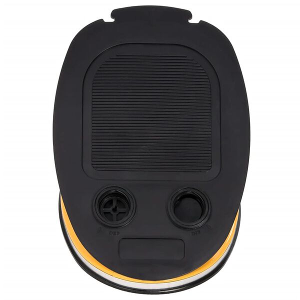 vidaXL Pompe &agrave; pied 26x18 cm PP et PE Gris et jaune