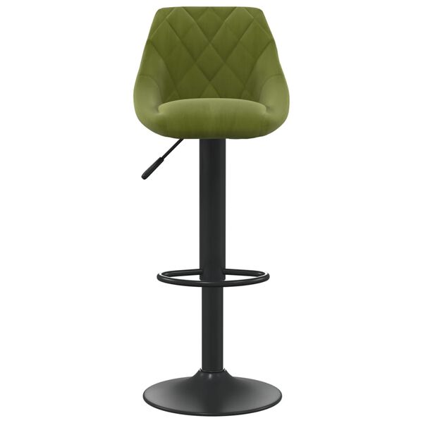 vidaXL Tabourets de bar lot de 2 vert clair velours
