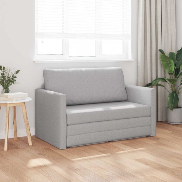vidaXL Canap&eacute;-Lit 110cm Gris nuage tissu