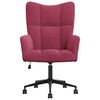 vidaXL Chaise de relaxation Rouge bordeaux Velours