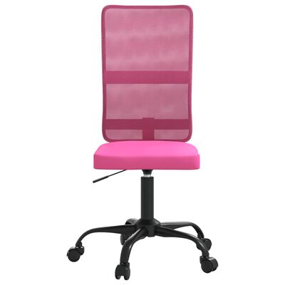 vidaXL Chaise de bureau rose tissu en maille