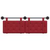 vidaXL T&ecirc;te de lit suspendue Bordeaux 130 x 55 x 5 cm Simili cuir
