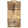vidaXL Porte-revue mural 33x10x67 cm Bois de manguier solide brut