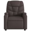 vidaXL Fauteuil inclinable Marron fonc&eacute; Tissu
