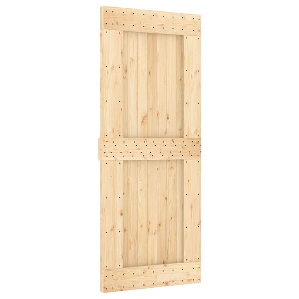 vidaXL Porte NARVIK Naturel 85 x 210 cm Bois de pin massif