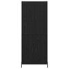vidaXL Haut Armoire Ch&ecirc;ne noir 69,5 x 34 x 180 cm Bois d'ing&eacute;nierie