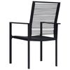 vidaXL Chaises de jardin lot de 2 Rotin PVC Noir