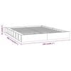 vidaXL Cadre de lit sans matelas blanc 150x200 cm bois massif