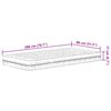 vidaXL Lit de jour avec matelas 80x200 cm bois de pin massif