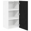 vidaXL Armoire suspendue Riga Ch&ecirc;ne noir et Blanc 40 x 31 x 80 cm