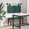 vidaXL T&ecirc;te de lit suspendue Uni Vert fonc&eacute; 90 x 55 x 5 cm tissu
