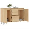 vidaXL Buffet ch&ecirc;ne sonoma 101,5x35x70 cm bois d'ing&eacute;nierie