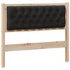 vidaXL T&ecirc;te de lit Autre Marron et noir 100 cm Bois massif en pin