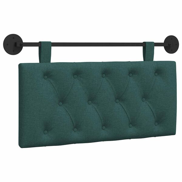 vidaXL T&ecirc;te de lit suspendue Vert fonc&eacute; 100 x 55 x 7 cm tissu