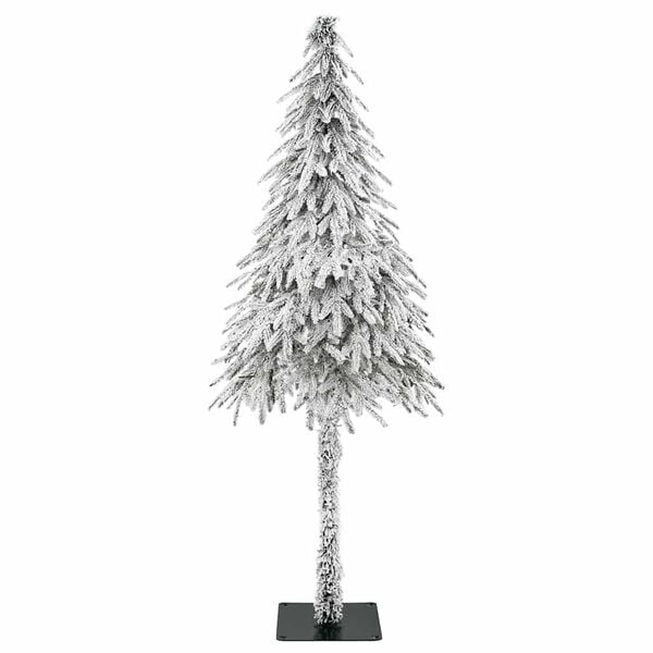 vidaXL Sapin de No&euml;l artificiel avec support Blanc 76 x 76 x 180 cm