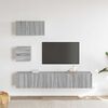 vidaXL Ensemble de meubles TV 4 pcs Sonoma gris Bois d'ingénierie