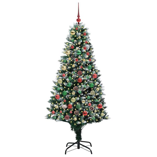 vidaXL Sapin de No&euml;l artificiel Vert 180 cm PVC, Acier et Plastique