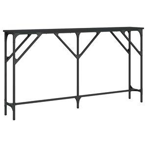 vidaXL Table console noir 140x23x75 cm bois d'ing&eacute;nierie
