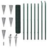 vidaXL Cl&ocirc;ture euro Acier 10x1,5 m Vert
