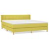 vidaXL Sommier &agrave; lattes de lit avec matelas Vert 160x200 cm Tissu