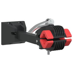 vidaXL Support mural pour r&eacute;paration de v&eacute;lo pliable rouge et noir
