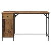 vidaXL Bureau d'ordinateur avec tiroir Bois Ancien 131 x 48 x 75 cm