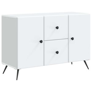 vidaXL Buffet Blanc 89 x 34,5 x 60 cm Bois d'ing&eacute;nierie