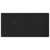 vidaXL Panneaux muraux 12 pcs Noir 30 x 15 cm Simili cuir