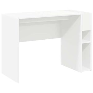 vidaXL Bureau Blanc Bois d'ing&eacute;nierie 109 x 50 x 78 cm