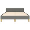 vidaXL Cadre de lit sans matelas gris fonc&eacute; 120x200 cm tissu
