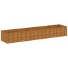 vidaXL Lit sur&eacute;lev&eacute; de jardin 479x100x69 cm acier corten