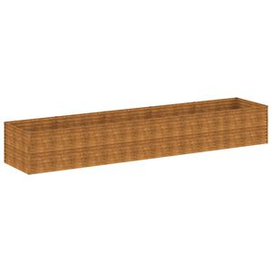 vidaXL Lit sur&eacute;lev&eacute; de jardin 479x100x69 cm acier corten