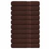 vidaXL Serviettes FROGN 10 pcs marron 100x200 cm 360 g/m&sup2;
